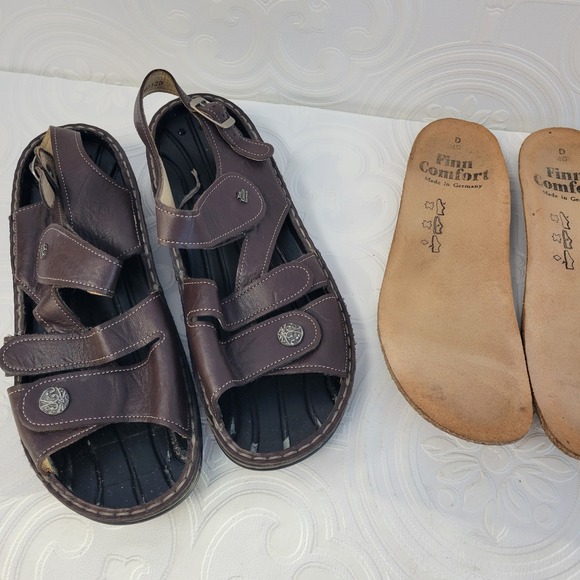 Finn Comfort Gomera Sandals Leather Adjustable Strap Comfort Womens 40 US 9 - Picture 10 of 15